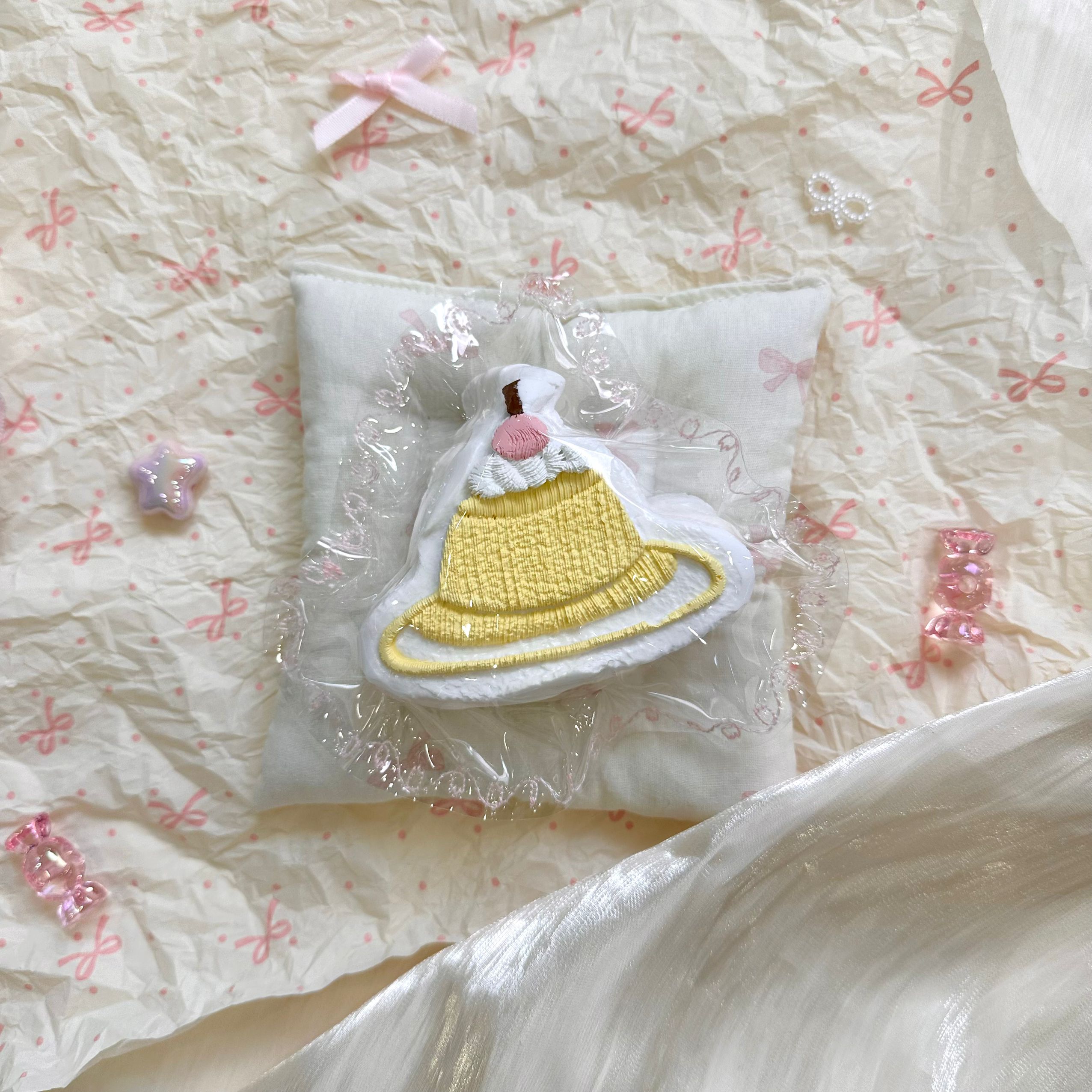 Embroidery - Pudding【Thick Cream glue】