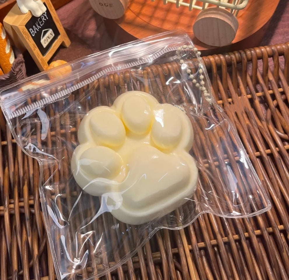 Milk white Cat PAWS