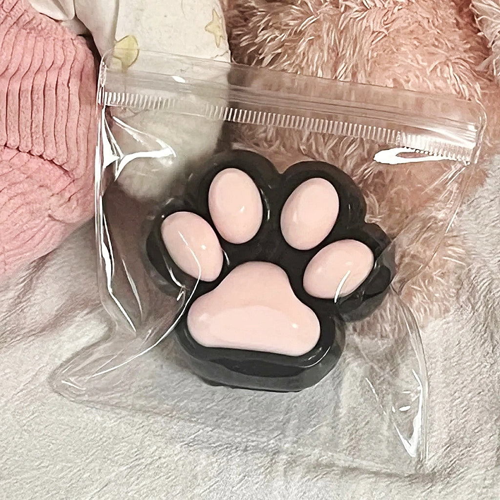 Black and pink Cat PAWS